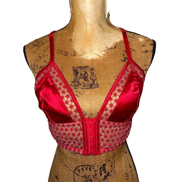 Victoria’s Secret Red Corset Bralette  Size Large - Picture 3 of 14